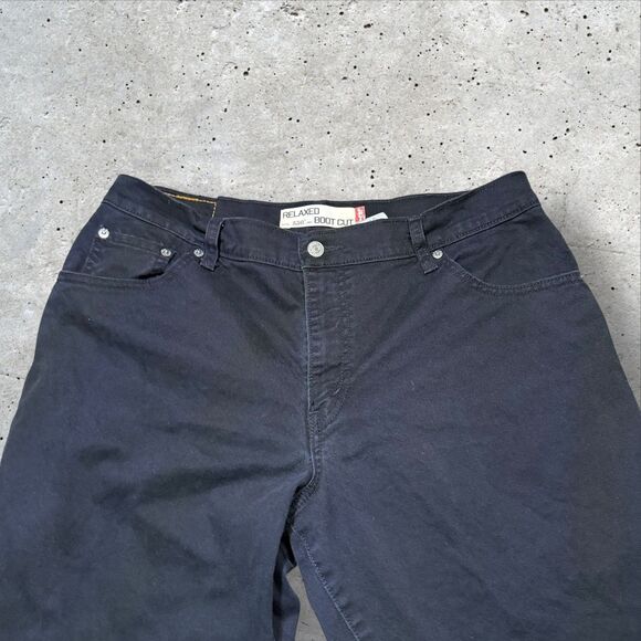 Levi’s 550 Relaxed Boot Cut Women’s Jeans Black Size 16L Stretch Mid Rise - Picture 8 of 14